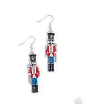 Load image into Gallery viewer, Nutcracker Nuance - Red earring C026