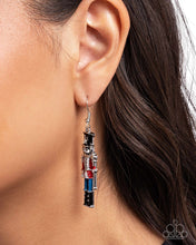 Load image into Gallery viewer, Nutcracker Nuance - Red earring C026