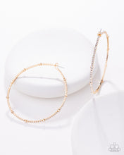 Load image into Gallery viewer, Sensational Squares - Gold hoop earring NOV 2025 LOP D005