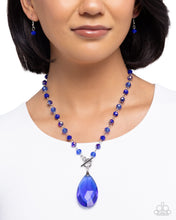 Load image into Gallery viewer, Teardrop Tale - Blue necklace Pink Friday Exclusive A004