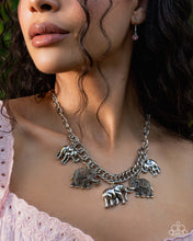 Load image into Gallery viewer, Elephant Herd - Multi necklace B127
