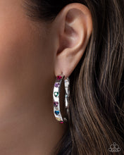 Load image into Gallery viewer, Glistening Grandeur - Multi hoop earring E071