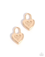 Load image into Gallery viewer, Loveable Locket - Gold hoop earring charm PREORDER