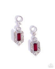 Load image into Gallery viewer, Ecstatic Elegance - Red hoop earring charm F051