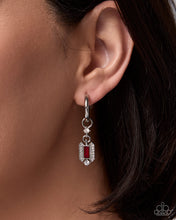 Load image into Gallery viewer, Ecstatic Elegance - Red hoop earring charm F051
