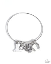 Load image into Gallery viewer, $16 SET: Boot Scootin' Bravado - White necklace + matching bracelet PINK FRIDAY MRUS