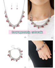 Load image into Gallery viewer, Courageously Catwalk - Purple necklace plus matching bracelet Catwalk Crawl 571