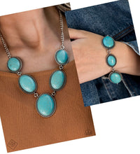Load image into Gallery viewer, River Valley Radiance - Blue necklace plus matching bracelet River View 1686/C027
