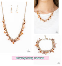 Load image into Gallery viewer, Courageously Catwalk - Gold necklace plus matching bracelet Catwalk Crawl - Gold 525