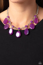 Load image into Gallery viewer, Maldives Mural - purple necklace C033
