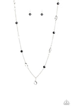 Load image into Gallery viewer, Duchess Dazzle - Black lanyard necklace 982
