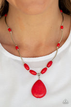 Load image into Gallery viewer, Explore the Elements - red necklace 904