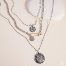 Load image into Gallery viewer, Sunset Safety - Silver necklace A033