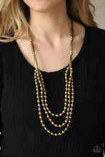 Load image into Gallery viewer, Beaded Beacon - Brass necklace B072