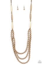 Load image into Gallery viewer, Beaded Beacon - Brass necklace B072