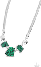 Load image into Gallery viewer, 2 pc SET: Lined Legacy - Green necklace + bracelet G049