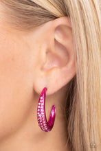 Load image into Gallery viewer, Obsessed with Ombré - pink hoop earring E016