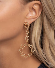 Load image into Gallery viewer, Celestial Chic - Gold post earring B038