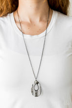 Load image into Gallery viewer, Stop, TEARDROP, and Roll - black necklace 1575