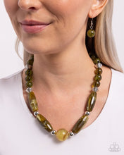 Load image into Gallery viewer, Sneaky Swirls - Green necklace G035