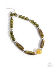 Load image into Gallery viewer, Sneaky Swirls - Green necklace G035