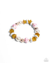 Load image into Gallery viewer, 2 pc SET: Porcelain Pizzazz - pink necklace + bracelet G033
