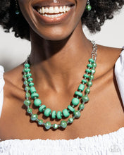 Load image into Gallery viewer, 2 pc SET: Shape Shifting Sense - Green necklace + bracelet G033