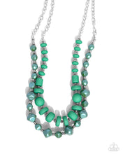 Load image into Gallery viewer, 2 pc SET: Shape Shifting Sense - Green necklace + bracelet G033