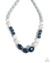 Load image into Gallery viewer, 2 pc SET: Captivating Can-Can - Blue necklace + bracelet G033