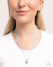 Load image into Gallery viewer, Spiral Safari - Blue necklace G035