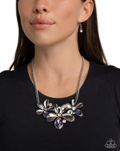 Load image into Gallery viewer, Twirling Triad - Purple necklace G106