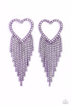 Load image into Gallery viewer, Sumptuous Sweethearts - Purple earring A039