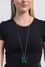 Load image into Gallery viewer, Social Butterfly Effect - Blue necklace