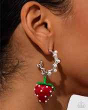 Load image into Gallery viewer, Strawberry Picnic - Red Hoop earring APRIL 2026 LOP G053