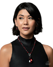 Load image into Gallery viewer, TEARDROP TALE - RED NECKLACE OCT 2025 LOP C003