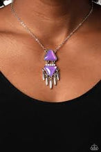 Load image into Gallery viewer, Under The Fringe - purple necklace 1597