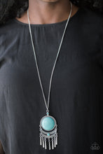 Load image into Gallery viewer, Rural Rustler - Blue necklace F029