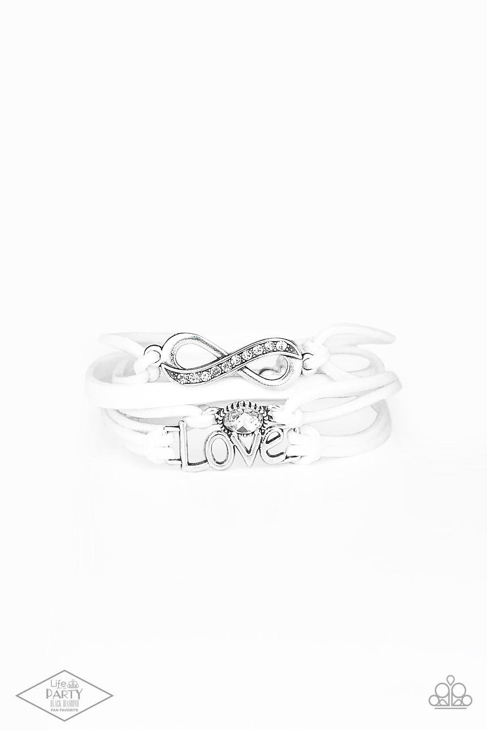 Infinitely Irresistible - White bracelet C016