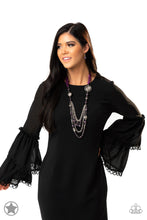 Load image into Gallery viewer, All The Trimmings - Purple NECKLACE A040