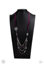 Load image into Gallery viewer, All The Trimmings - Purple NECKLACE A040