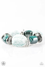 Load image into Gallery viewer, In Good Glazes - Blue Paparazzi Blockbuster plus matching Glaze of Glory - Blue bracelet B050