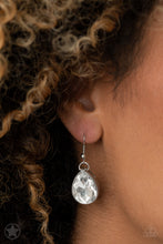 Load image into Gallery viewer, Show-Stopping Shimmer - white blockbuster necklace 503