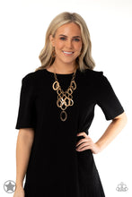 Load image into Gallery viewer, A Golden Spell - Gold blockbuster necklace 540