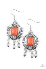 Load image into Gallery viewer, Open Pastures - Orange earring 1602