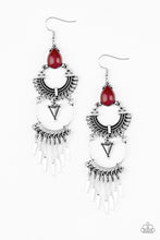 Load image into Gallery viewer, Progressively Pioneer - Red earring 1554