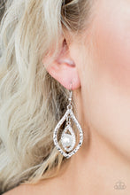 Load image into Gallery viewer, Breaking Glass Ceilings - White earring F069