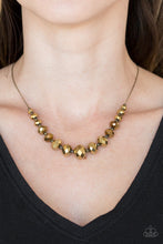 Load image into Gallery viewer, Crystal Carriages - brass necklace 771