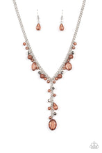 Load image into Gallery viewer, Crystal Couture - Brown necklace 962