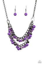 Load image into Gallery viewer, Watch Me Now - purple necklace 582