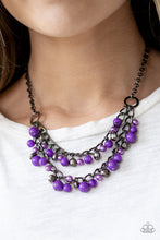Load image into Gallery viewer, Watch Me Now - purple necklace 582